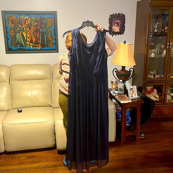 Alex Evenings Dresses Alex Evenings Dark Blue Maxi Dress Poshmark
